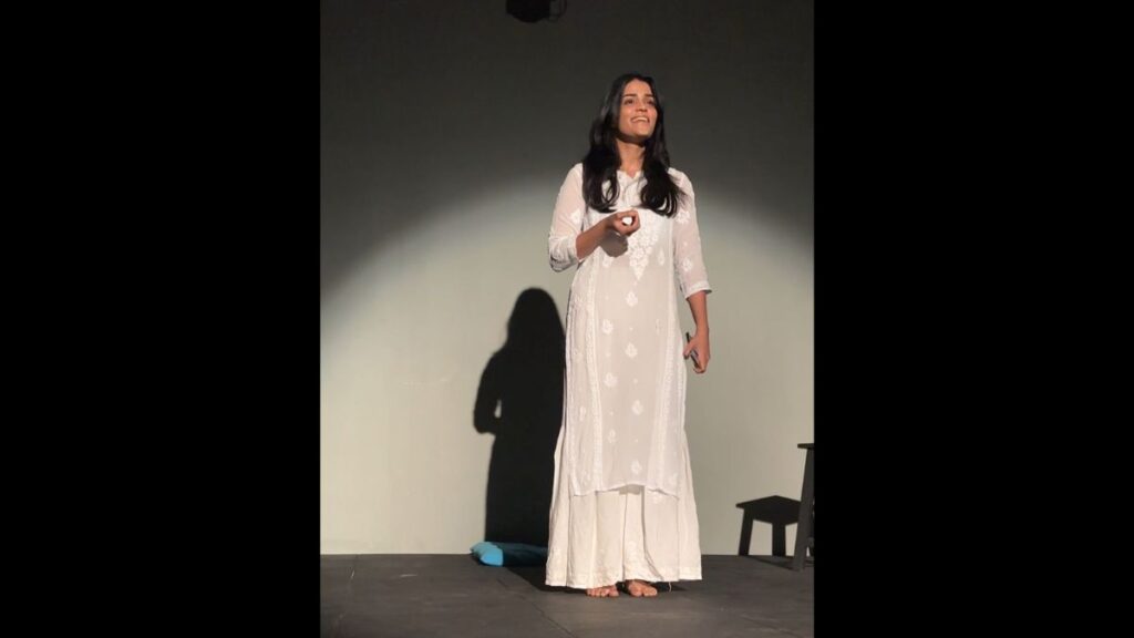 Actress Anjali Sharma, renowned for her role in Operation Mayfair, captivated audiences’ attention at a powerful Theatre Show centered on the Gaza incident