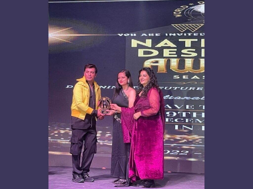 Janvi Tanna Wins Best Avant-Garde Designer in Non-wearable category at National Designer Awards 2023