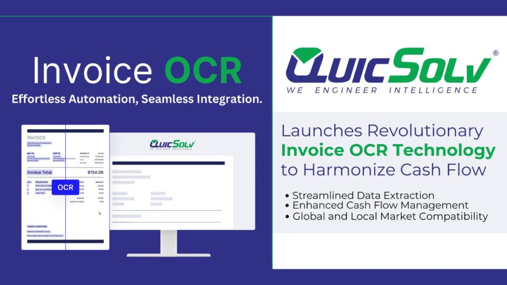 QuicSolv Unveils Revolutionary Invoice OCR Technology to Harmonize Cash Flow