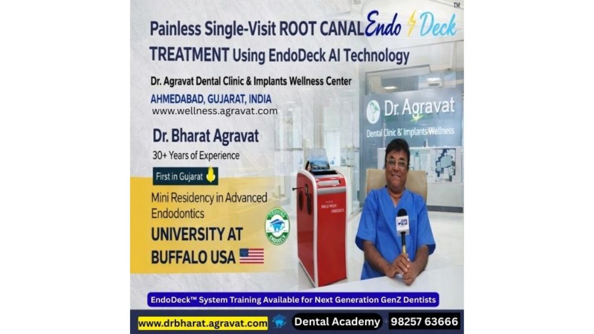 EndoDeck™ System procedure by Dr. Bharat Agravat making Root Canal Treatment Painless, non Invasive and Single visit for patients