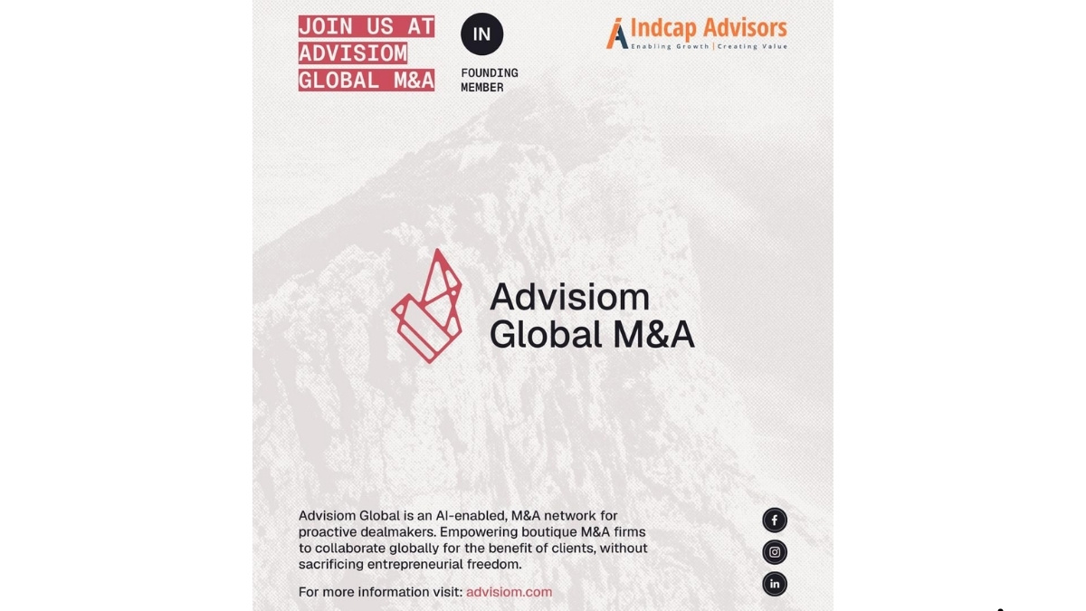 Indcap Advisors Becomes A Founding Member of Advisiom Global M and A