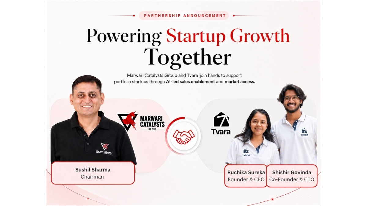 Marwari Catalysts Group Signs MOU with Tvara to Embed an AI Sales Engine Inside Portfolio Startups
