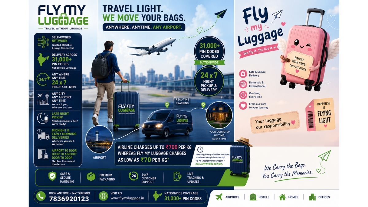 Fly My Luggage Emerges as a Cost-Effective Alternative to Rising Airline Excess Baggage Charges in India