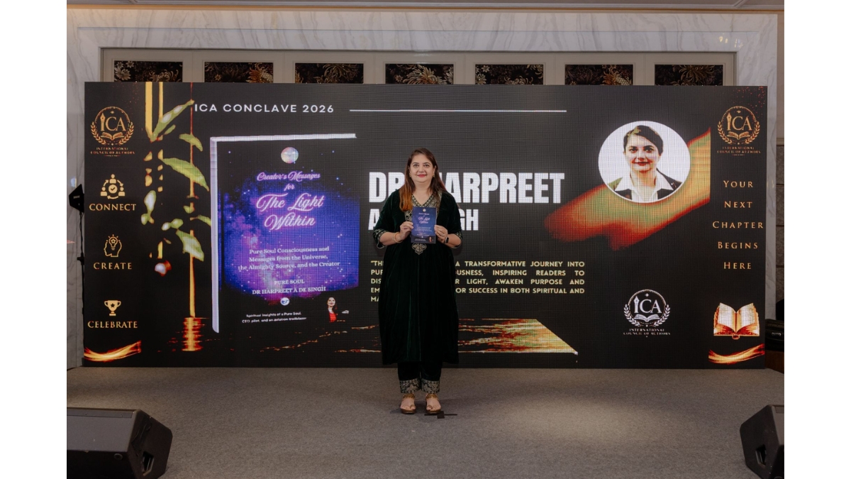 Dr. Harpreet A. De. Singh Launched The Book Creator’s Messages for The Light Within at ICA Conclave 2026